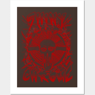 Shiny and Chrome (red ink) Posters and Art